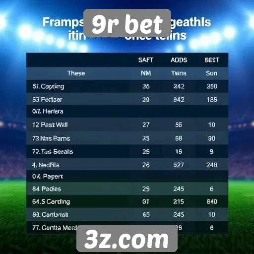 Comparativo de odds no 9r bet e concorrentes